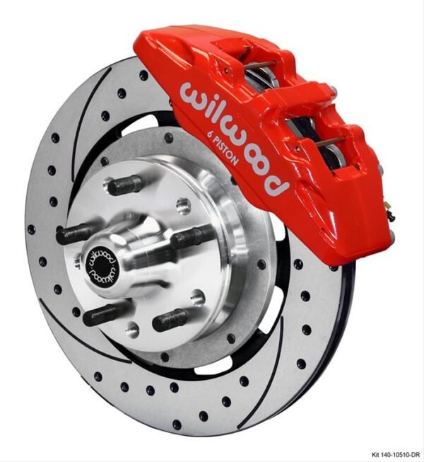 Kits de freio dianteiro Wilwood Forged DynaPro 6 Big Brake 140-10510-DR - Imagem 4