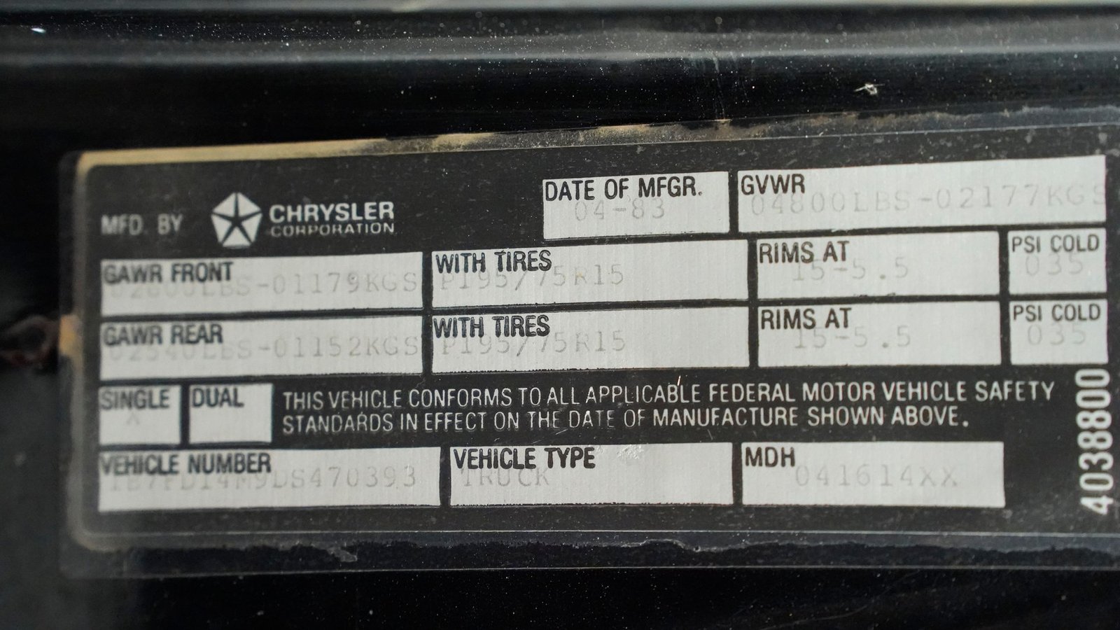 Dodge Avarento D150 YS2 1983 - Imagem 2